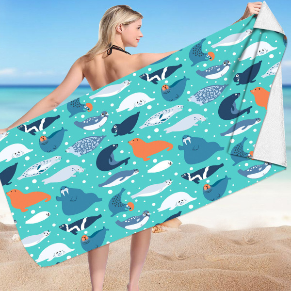 Cartoon beach shark