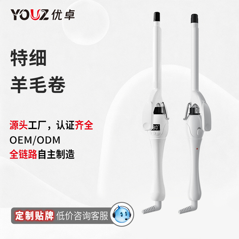 Cross-Border Lazy Ultra-Fine Curling Iron Customized Small Mini Curly Teddy Perm Wool Curl Perm Artifact Wholesale