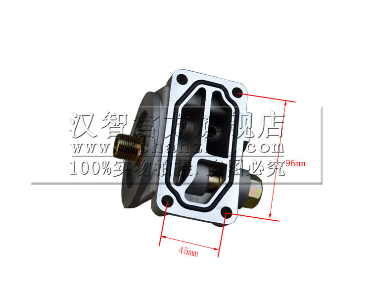 Base de filtro de carretilla elevadora para piezas de motor Isuzu C240 4JG2 Jiangling493 asiento de celda de filtro de aceite