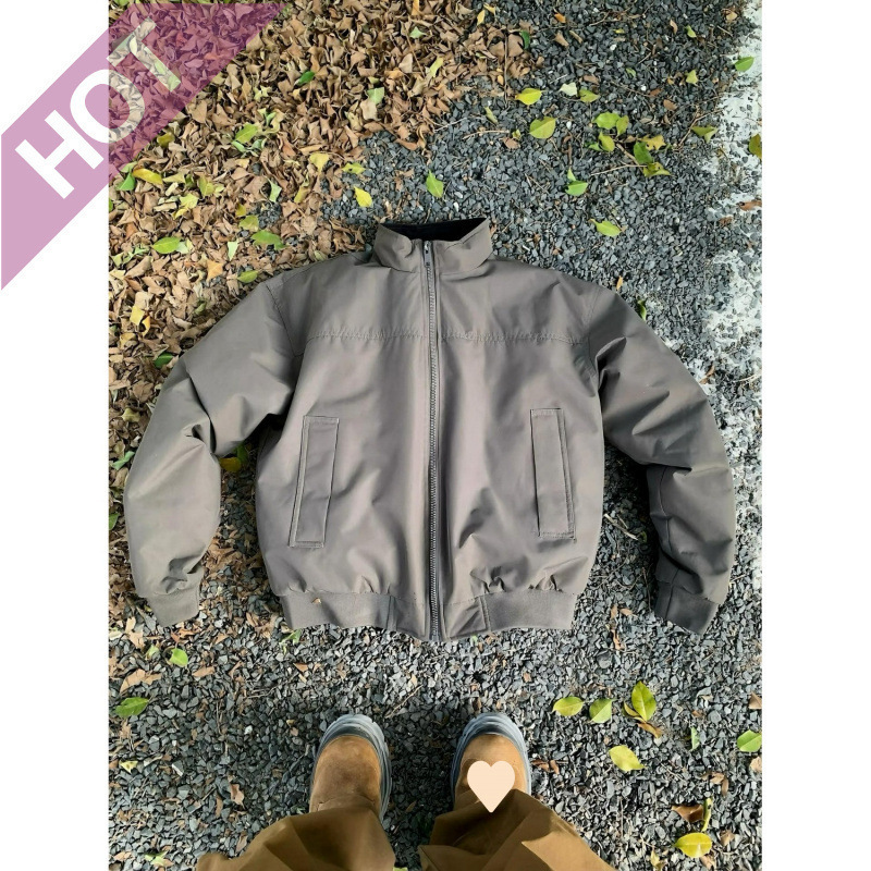 American-Style Cleanfit Coach Pilot Jacket for Men, Spring and Autumn Trendy Brand, Large Size, Stylish Stand Collar Basketball Jacket