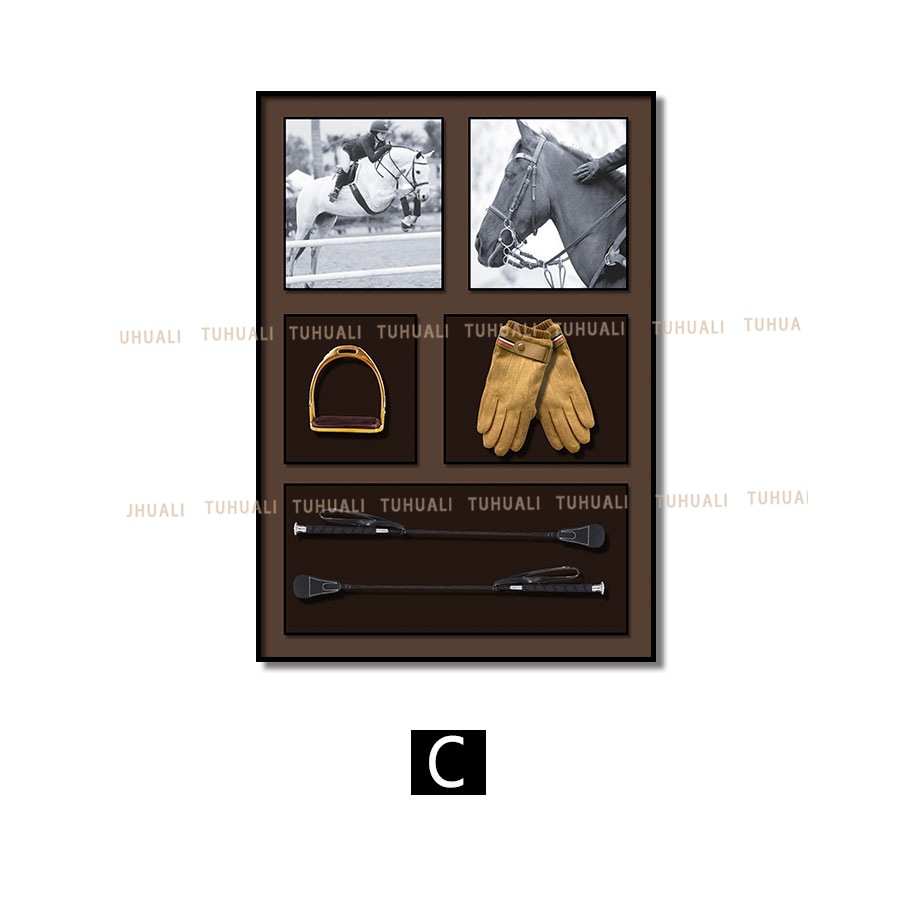 Pintura decorativa ecuestre, pintura de instalación tridimensional, pasillo de entrada, proyecto de hotel, pintura colgante estilo caballo, mural de arte creativo