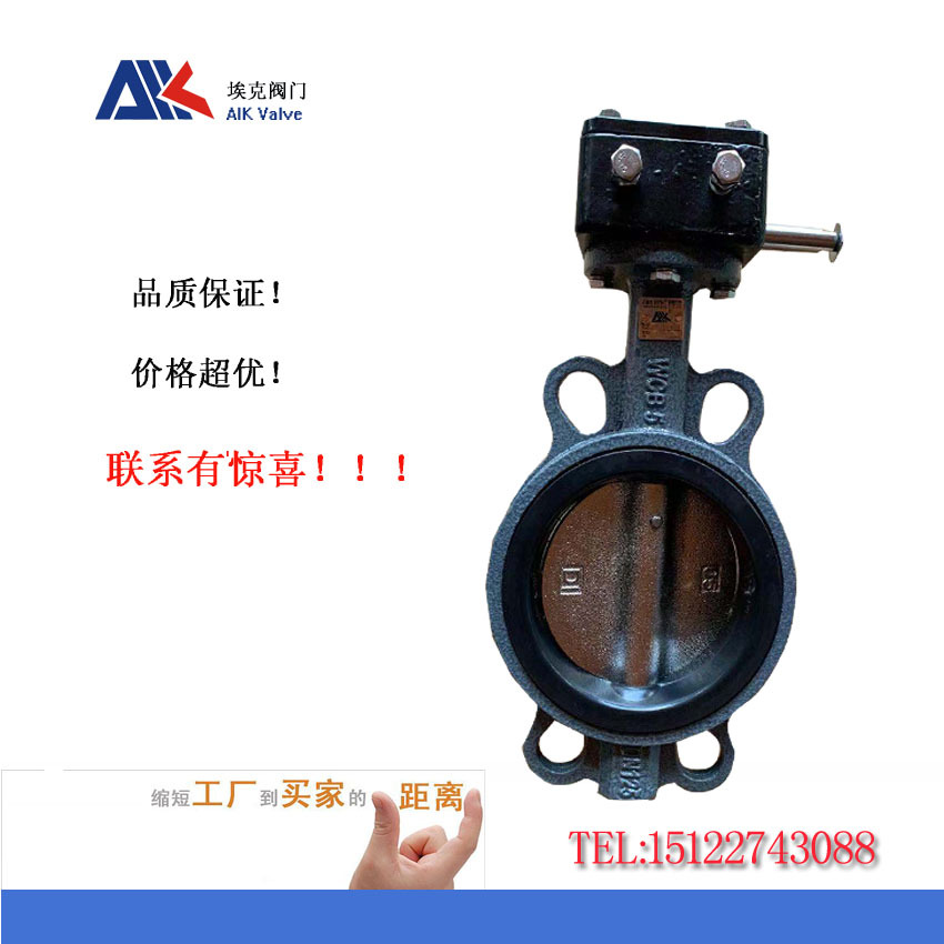 铸钢阀体蜗轮对夹软密封蝶阀天津蝶阀 厂D371X