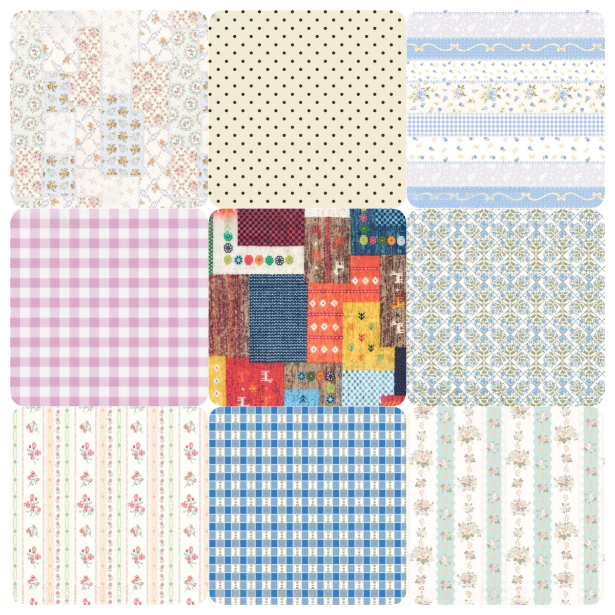 小清新条纹格子印花布 全棉40支府绸数码直喷印花 夏季服装面料