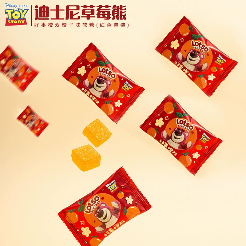 Хорошая вещь оранжевый двойной помадка высокого цвета ценность компаньон подарок Свадьба Помолвка оранжевый вкус помадка Конфеты оптом