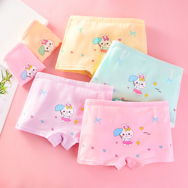 Children's Underwear for Girls, Summer Medium and Large Children Cute Cartoon Princess Baby Student Shorts Wholesale