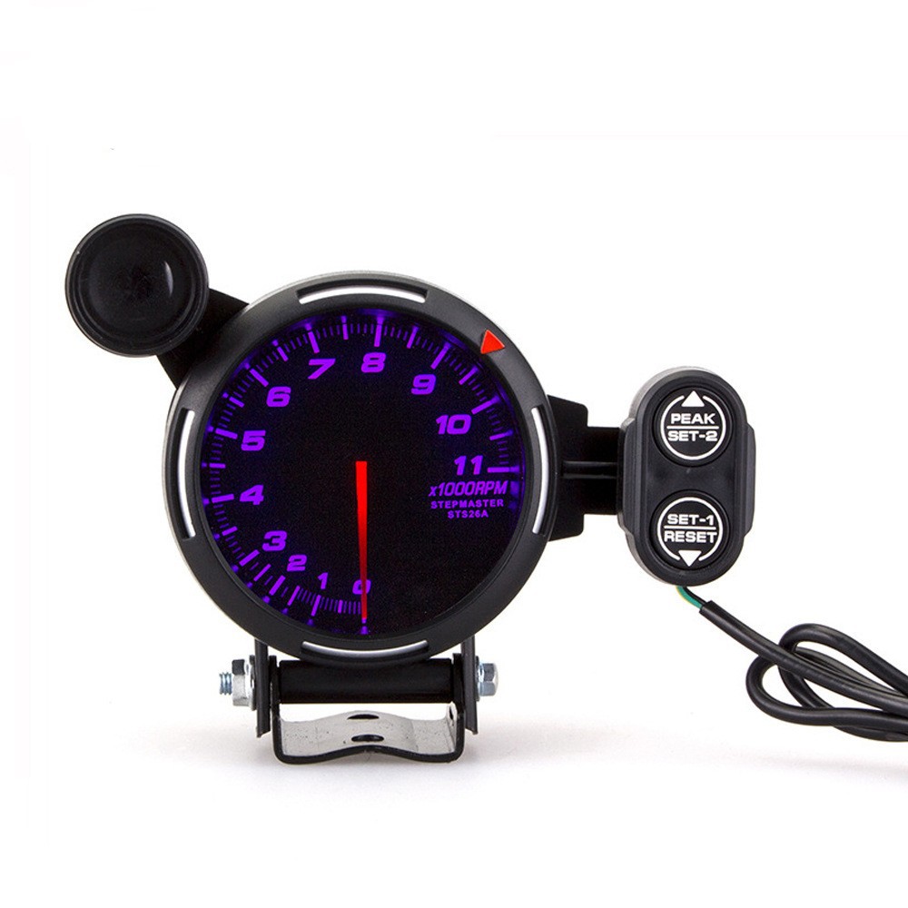 Car modification instrument 3.15-inch 80mm universal car tachometer colorful 12v Racing meter tachometer