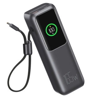 跨境双路165W自带线笔记本充电宝UL2056/FCC/CE/BSCI认证27000mAh