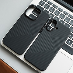 iPhone17promax用ケース、超薄型マット透明幾何学模様、Apple16フルカバー耐衝撃15ハード