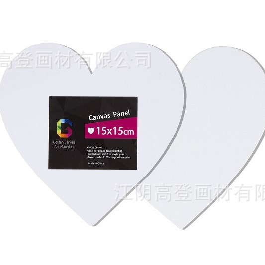 Caliente-venta de nuevo patrón, en forma de corazón puro algodón lienzo recorte pintura al óleo tablero