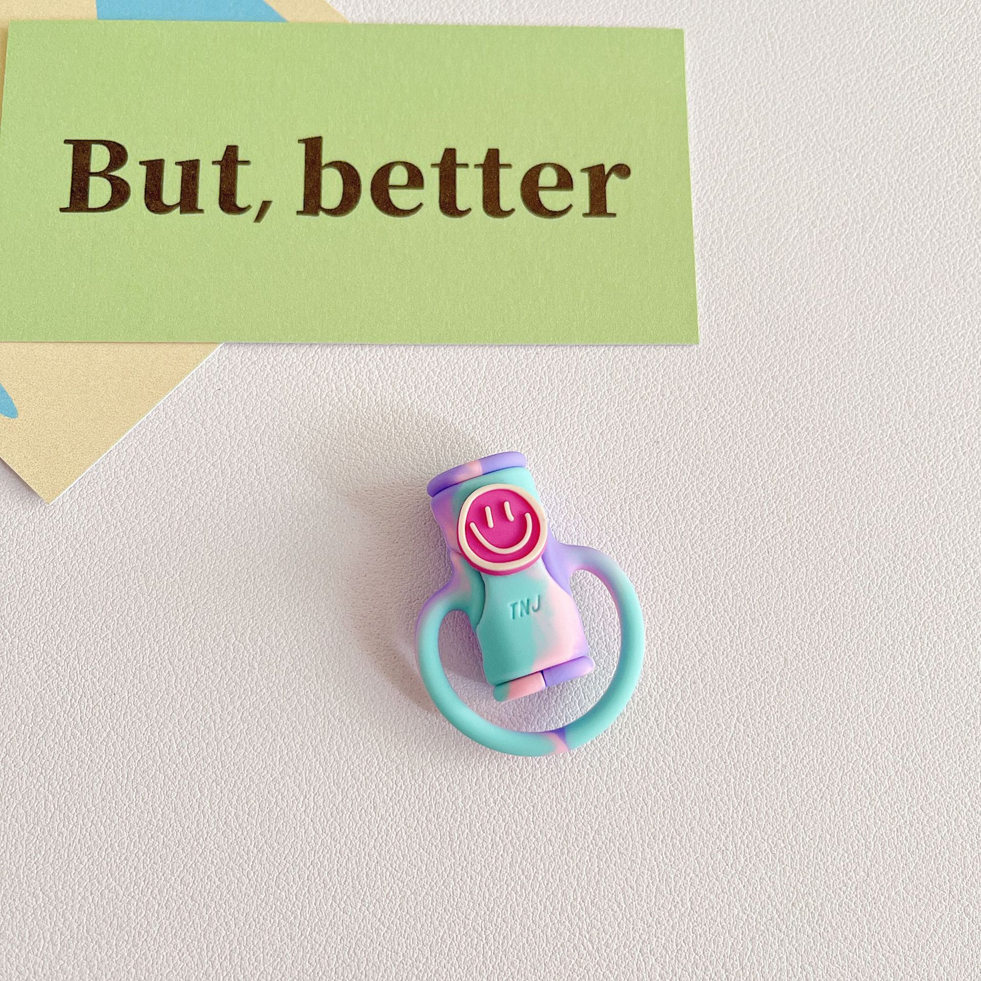 Sonrisa nueva cubierta protectora del cable de datos silicona dibujos animados sonrisa protección cable roto teléfono móvil carga cabeza cubierta protectora