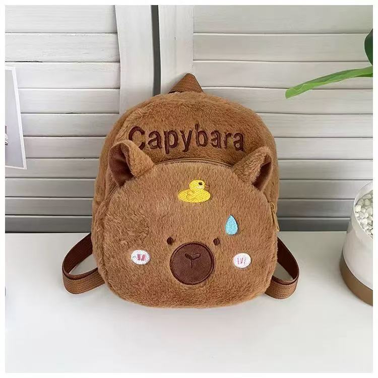 Japanese-style Katto Capibara children's schoolbags, plush toys, backpacks, cute dolls, claw machine figurines, gifts undefined