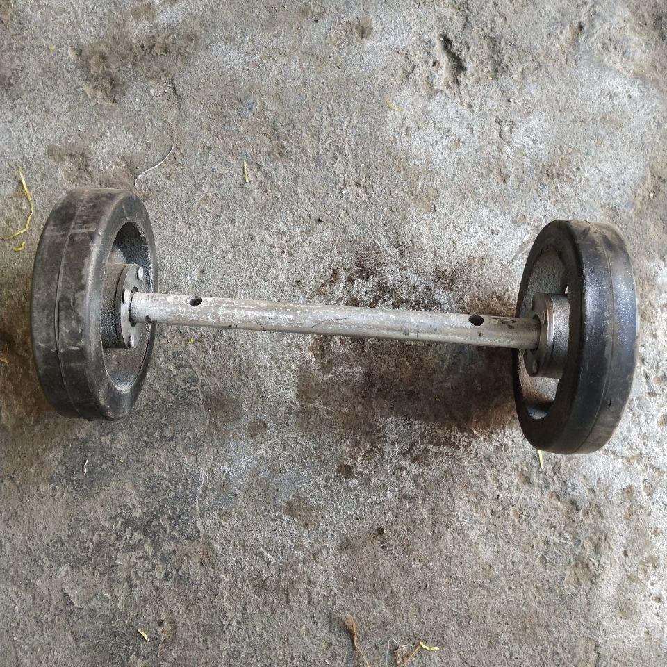 350水磨石机行走轮胶包铁总成