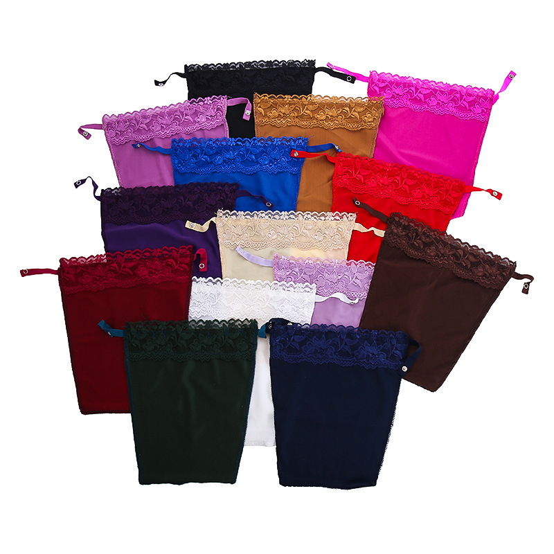 Anti-Exposure Tube Top, One-Piece Tube Top, Low Collar, Inner Breast Cover Cloth, Breast Patch, Lace Seamless Breast Cover Cloth, Low Collar