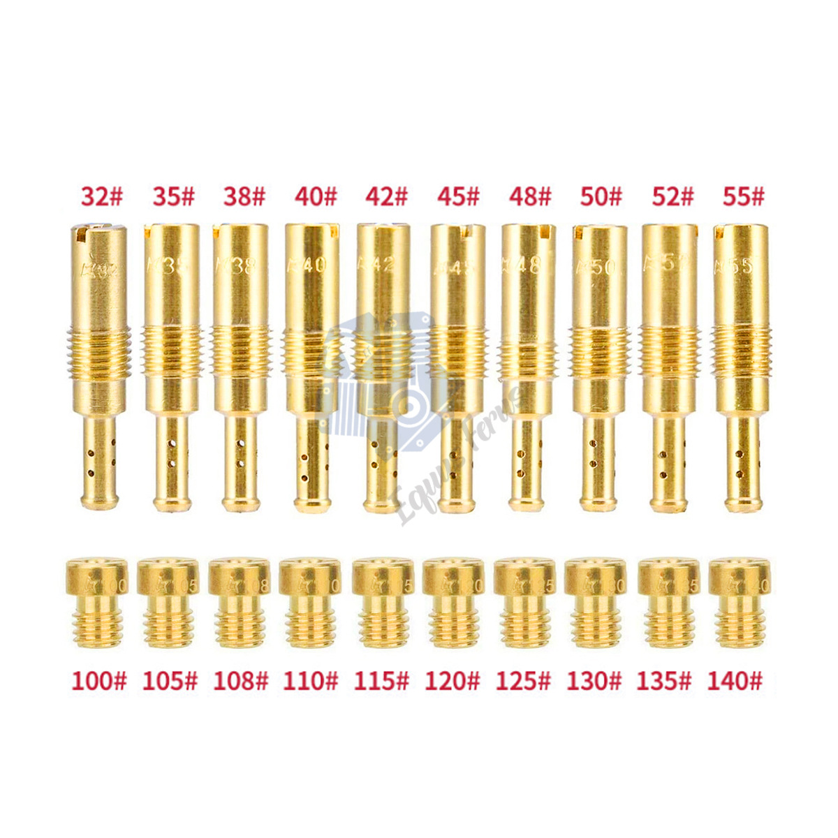 20Pcs Suitable for Pwk Keihin Oko Cvk Pe Pwm Carburetor Main and Auxiliary Metering Holes Fuel Injector Set
