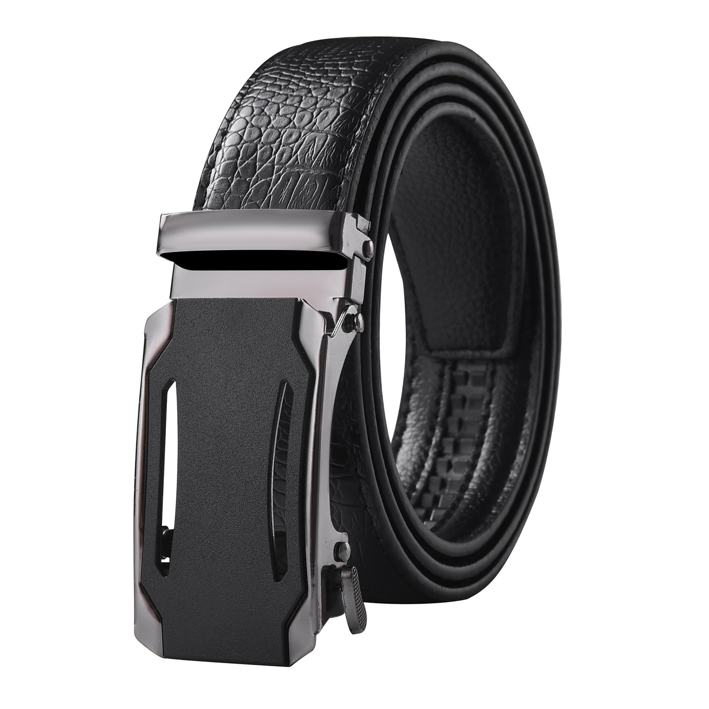Cinturón negro de carril hollow