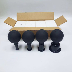 Factory Direct Sales Beauty Salon Cupping Device Black Raw Material Cross-Border E-Commerce Exclusive Active Meridian Silicone Cupping Cup