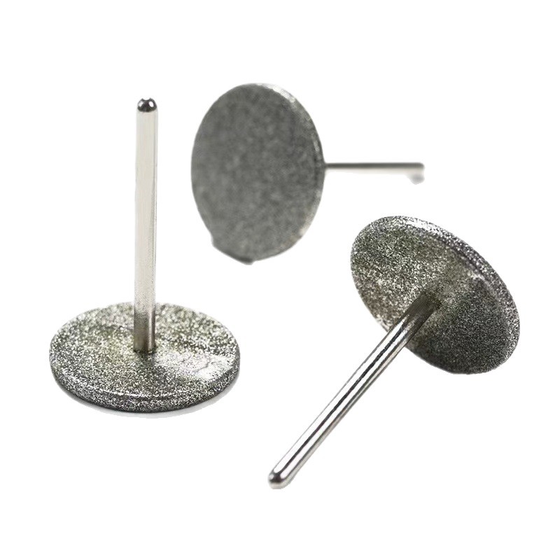Tratamiento frontal de borde de reparación de manicura pulido de uñas en forma de disco de chorro de arena cabezal de pulido en caja de 20mm