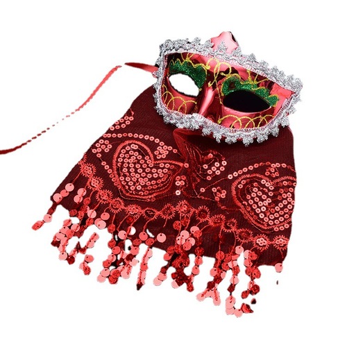 Halloween Mask Half Face Vintage Princess Mask Costume Party Decoration Wholesale Props for Women