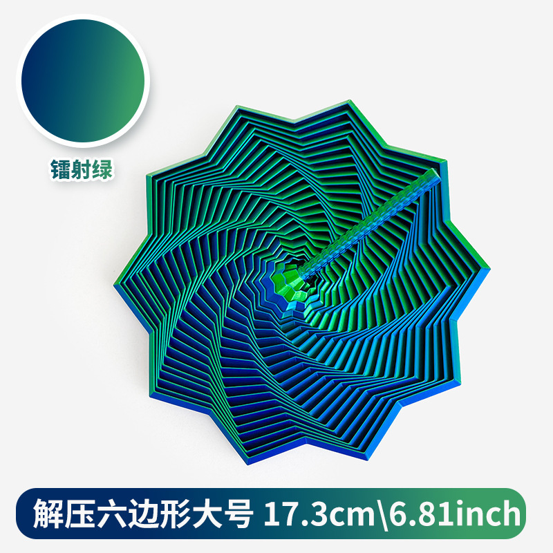 跨境热销减压3D打印感官烦躁之星六边形带手柄解压多边形玩具批发|undefined