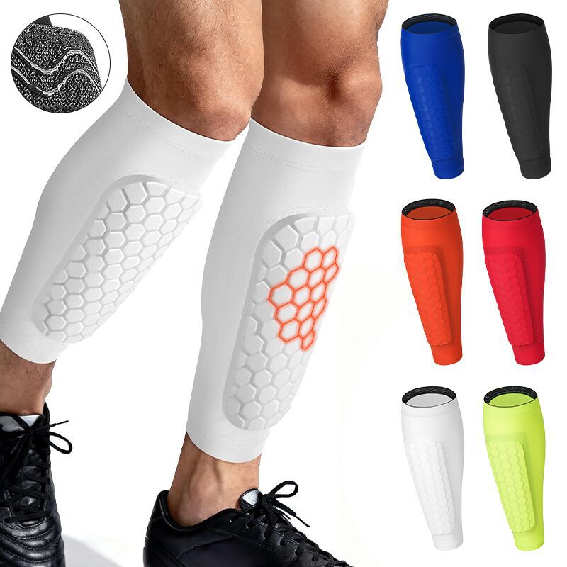 Amazon Honeycomb Leg Guards, EVA Anti-Collision Shin Guards, Lycra Breathable Anti-Collision Leg Protectors, Ski Shin Guards