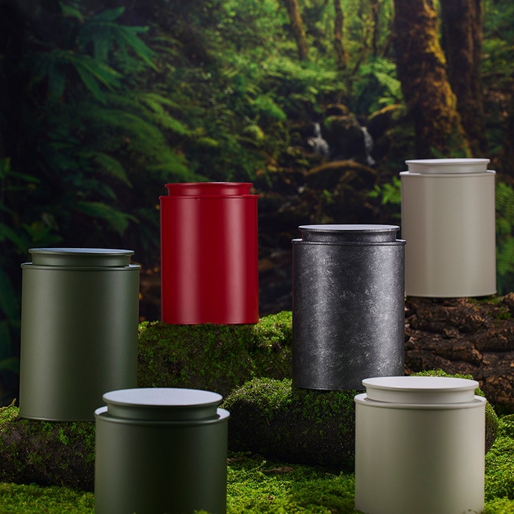 茶叶罐铁罐茶叶包装铁桶二两半斤密封罐储茶罐马口铁盒茶叶盒定