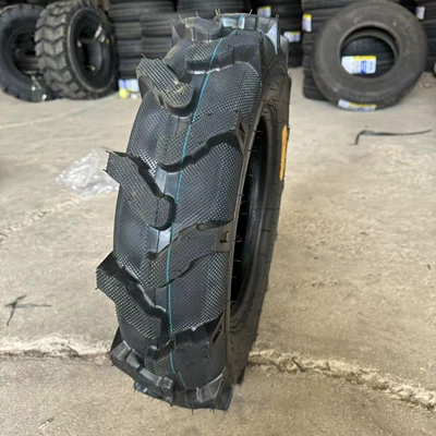 Vehicle Tractor Tires — Tire snow chain - 400-12-herringbone-pattern-6-layers-three-including-inner-tube
