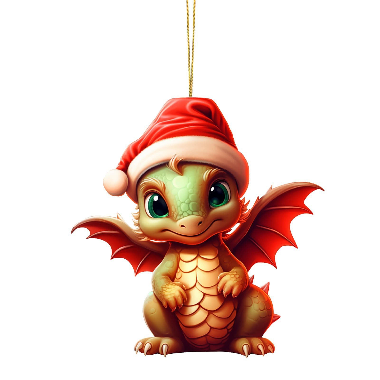 Amazon transfronterizo nueva serie de dinosaurios de Navidad colgante decoraciones de coches de Navidad acrílico colgante plana image 14