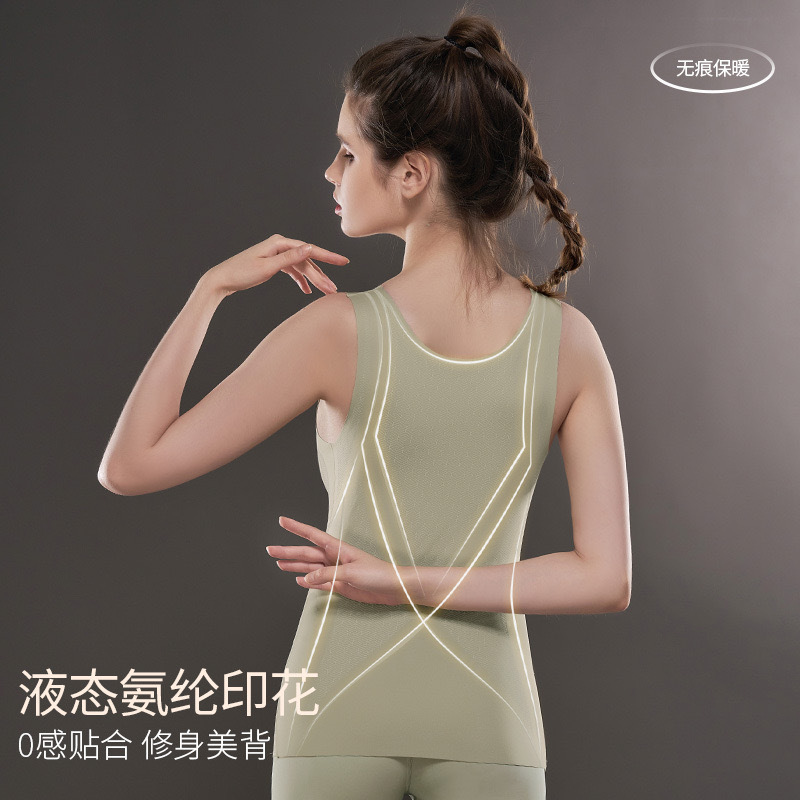 La nueva mujer chaleco térmica y plástica viene con su propia almohadilla para el pecho y sin anillo de acero para reunirse, el deporte es anti - caída y forma de chaleco térmico.