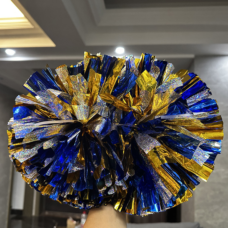 Láser brillante competencia profesional manejar porristas danza Bola de flores de mano deportes coloridos apoyos de pelota