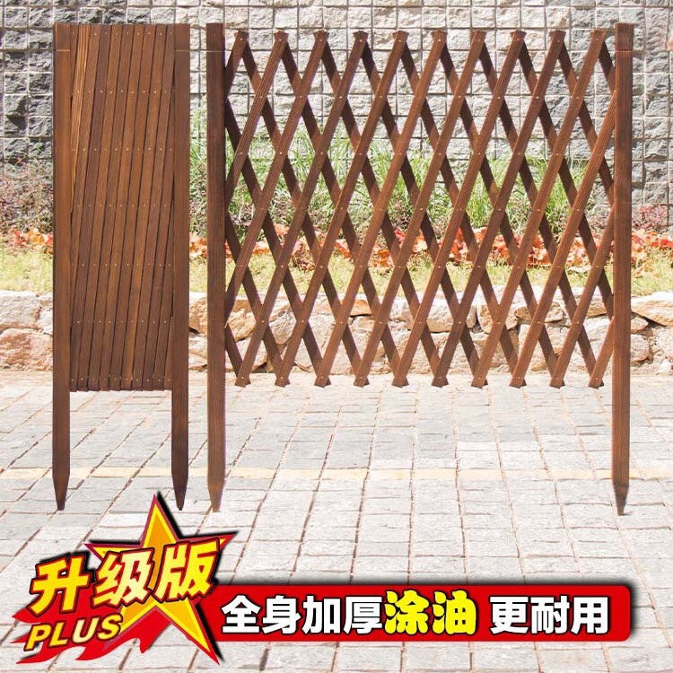 Wooden Fence Garden Fence Courtyard Outdoor Vegetable Garden Partition Flower Stand Ground Fence Guardrail Climbing Isolation Flower Bed Grid