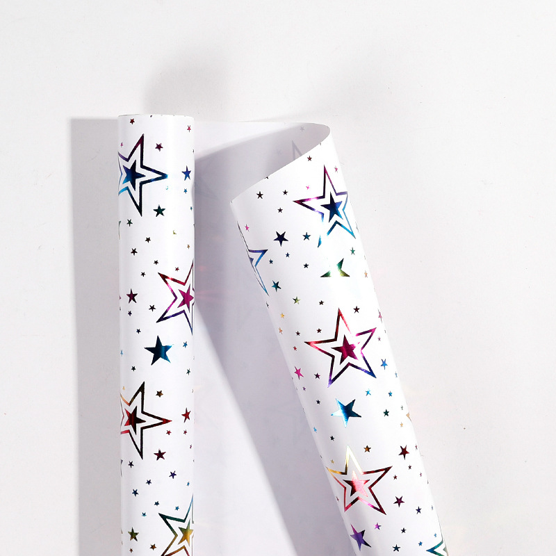 Transfronterizo Amazon para un paquete de regalos de cumpleaños de estampado de color colorido con líneas punteadas de papel de embalaje de regalo de amor