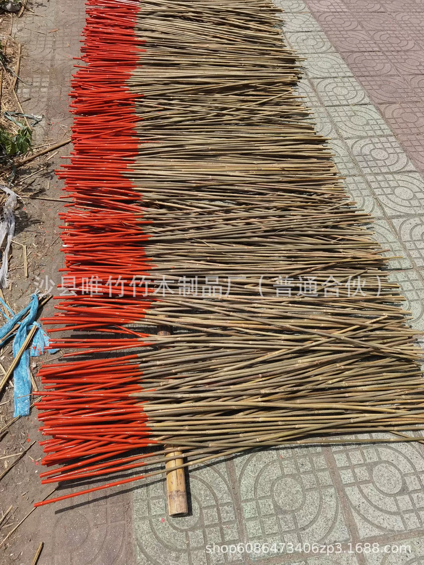 竹标杆，彩色竹竿，滑雪场用竹竿