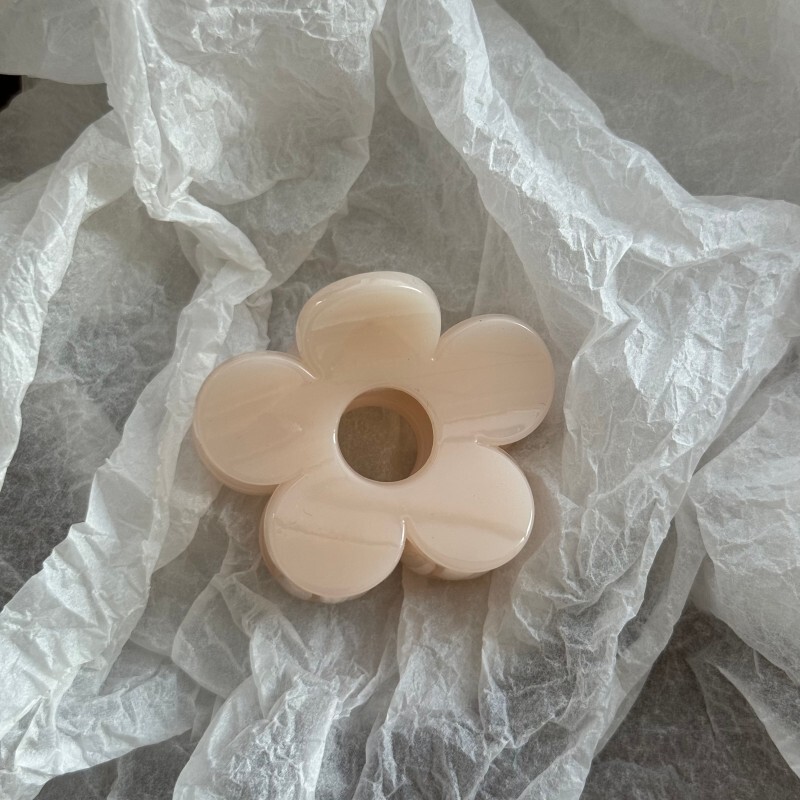 百搭花朵发夹抓夹女2025新款高级感鲨鱼夹半扎发后脑勺高马尾头饰|undefined