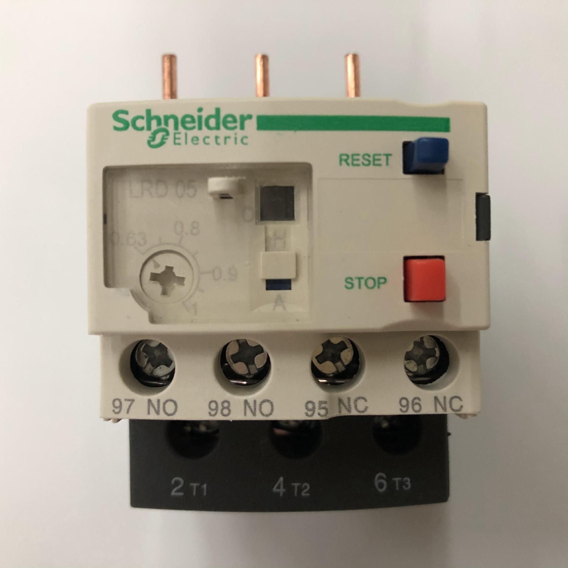 原装正品LRD05C 0.63-1A Schneider过流保护热过载继电器