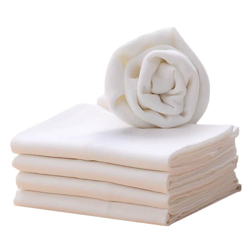 Хангхе хлопчатобумажная ткань оптом белая ткань полуотбеленная ткань для эмбрионов Двухслойное хлопковое Марлевое полотенце одежда маска хлопчатобумажная ткань