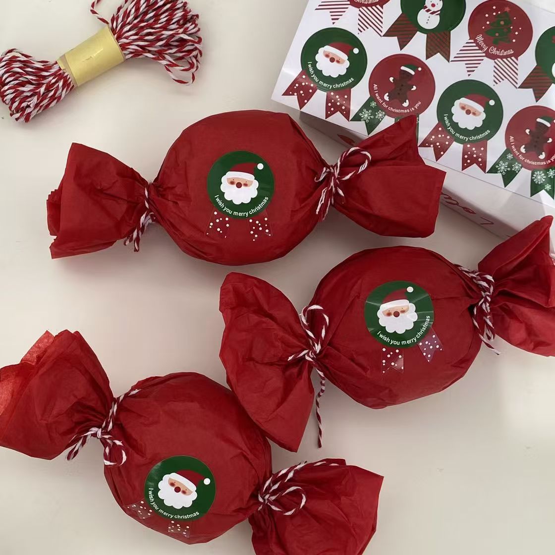 Papel de embalaje de manzana de Navidad de Nochebuena, dulces de Navidad, Papel de Sydney Papá Noel, Papel de embalaje de caja de regalo de alce