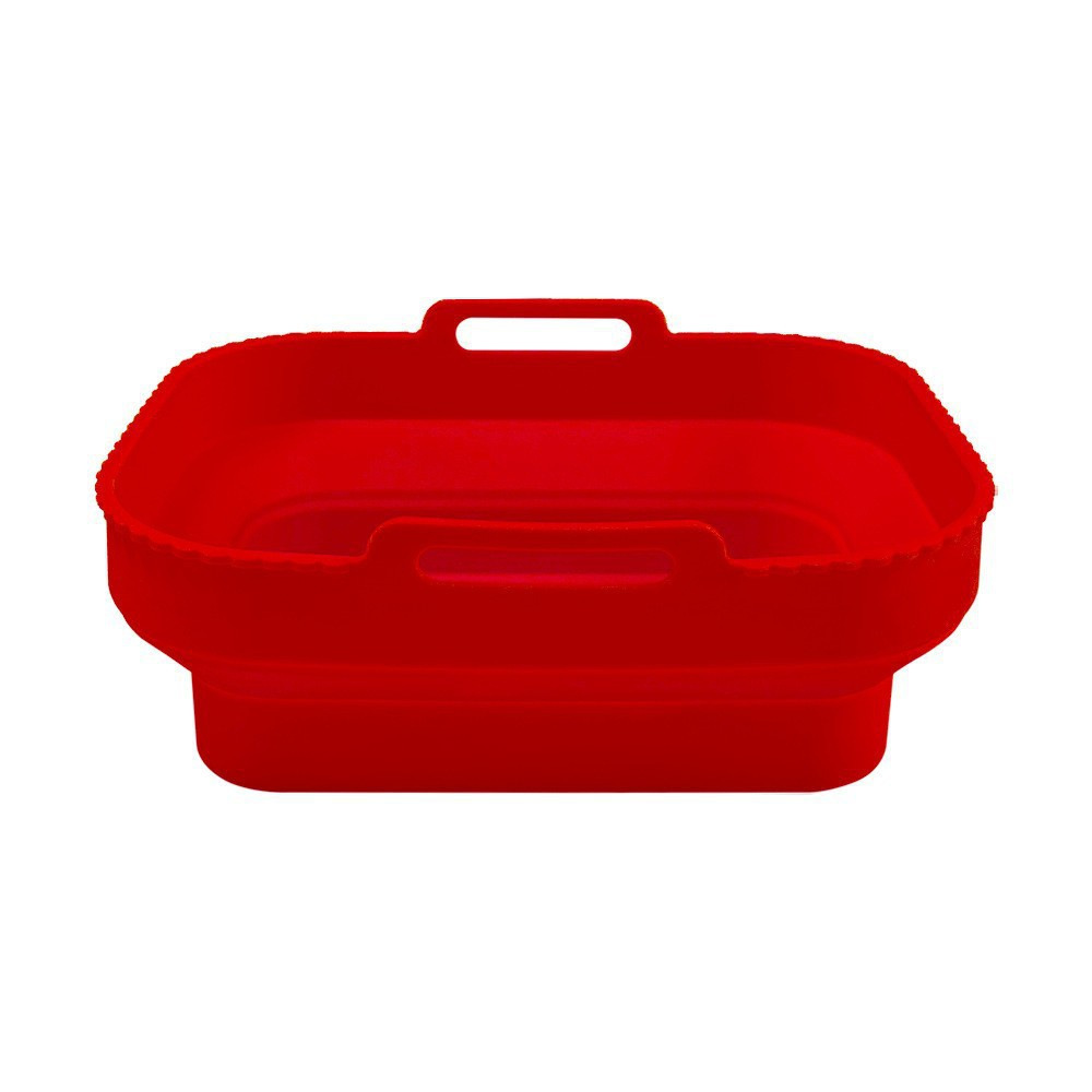 Amazon Hot Silicone Air Fryer Plate Grado de alimentos hogar plegable Silicone Air Fryer Plate