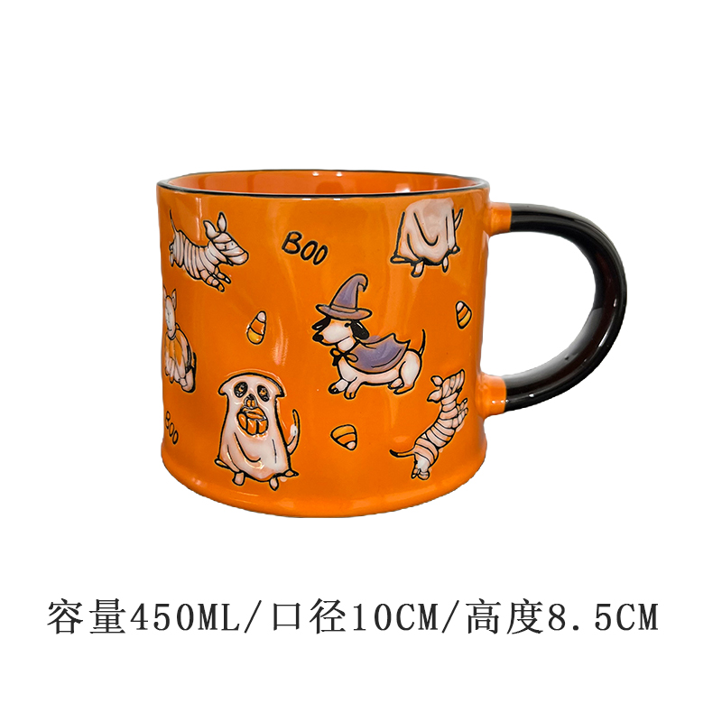 Cerámica bajo vidriado pintado a mano linda taza de gato taza de agua taza de desayuno taza de avena pareja micro pomelo