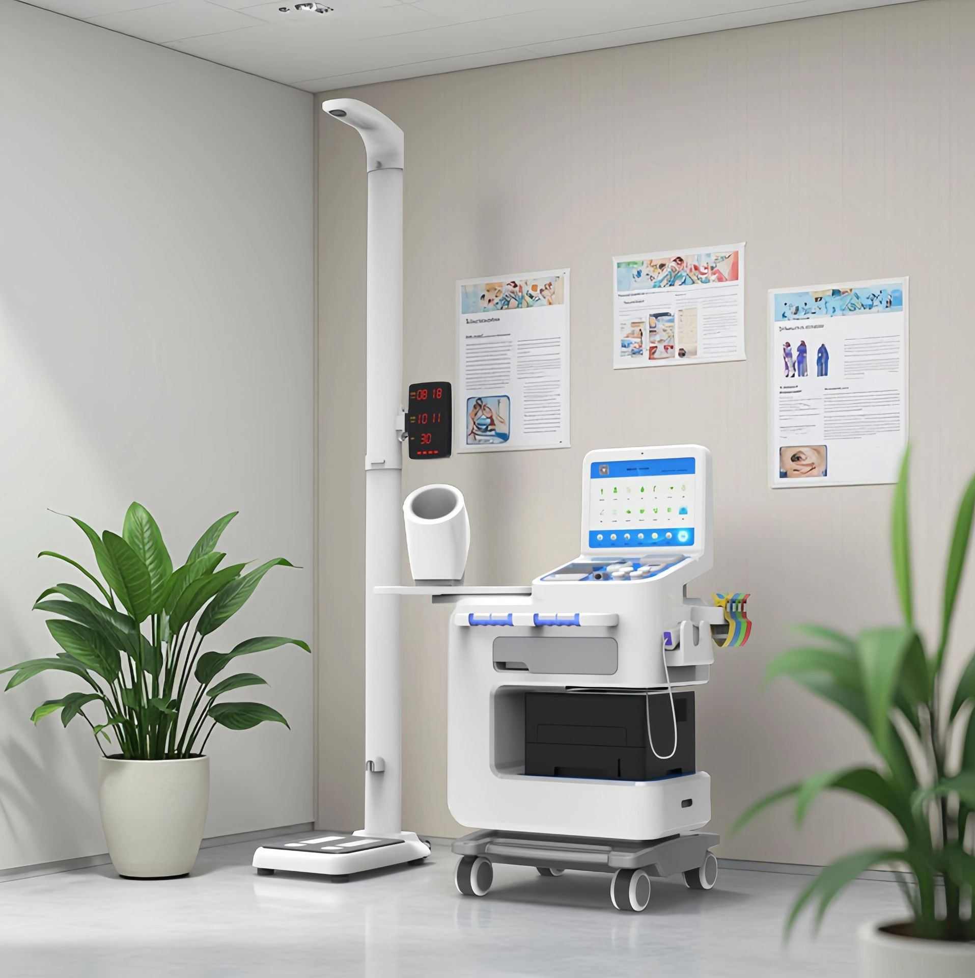 健康小屋系统一体化健康小屋体检机,乐佳HW-V6000健康体检一体机