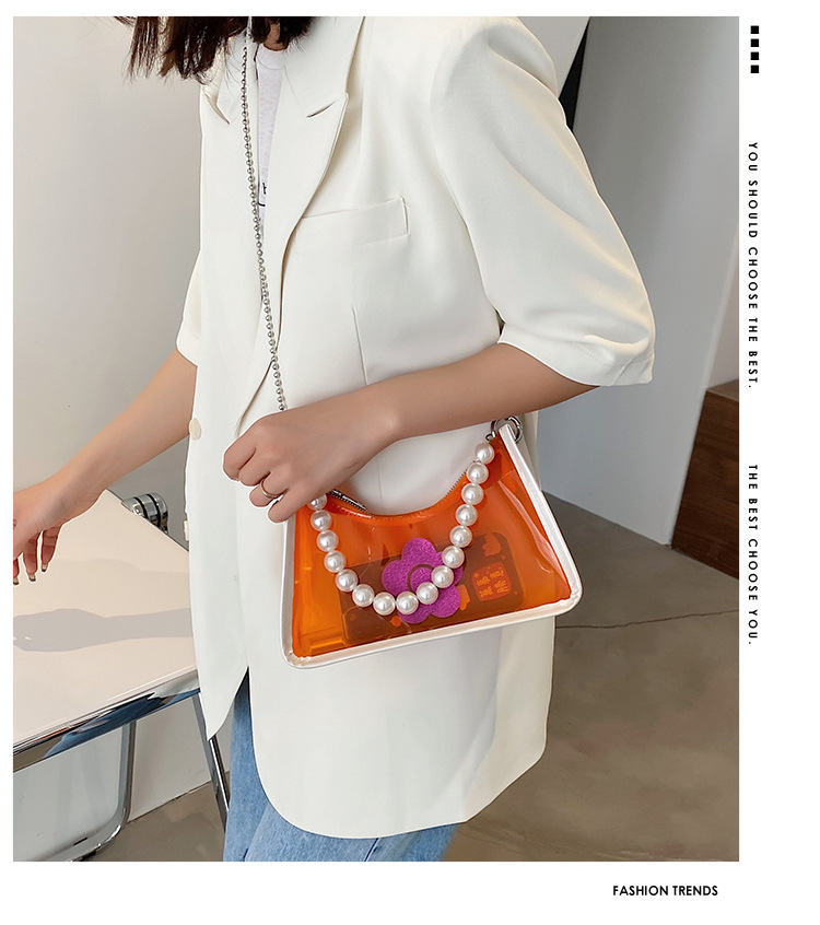 Fashion Pvc Transparent Chain Shoulder Messenger Portable Bag Wholesale display picture 27