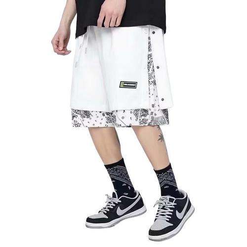 Men's Summer Casual Brand Five-Finger Pockets Loose Straight Leg Shorts