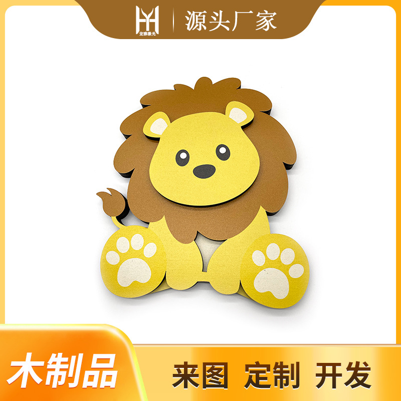 Rompecabezas tridimensional de madera para padres e hijos rompecabezas de animales juguetes educativos para niños adornos decorativos creativos rompecabezas de madera