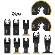 跨境 10件套双金属镀钛锯片万用宝锯片多功能木工金属切割锯条
