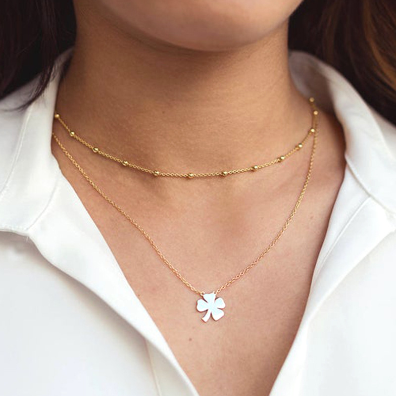 s925 silver simple round bead necklace wholesale