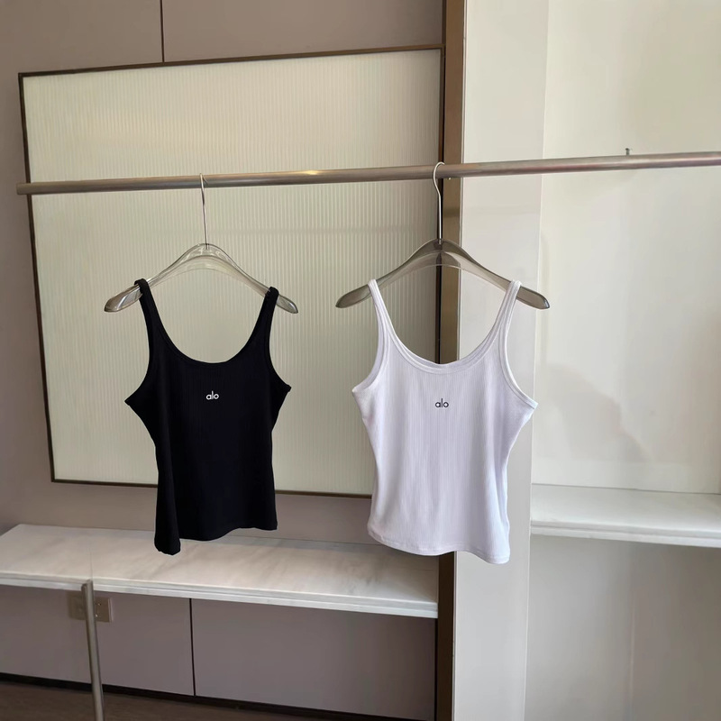 2025 Summer New Product Alo Large Neckline Versatile Vest Sports Casual Yoga Versatile Women's Camisole