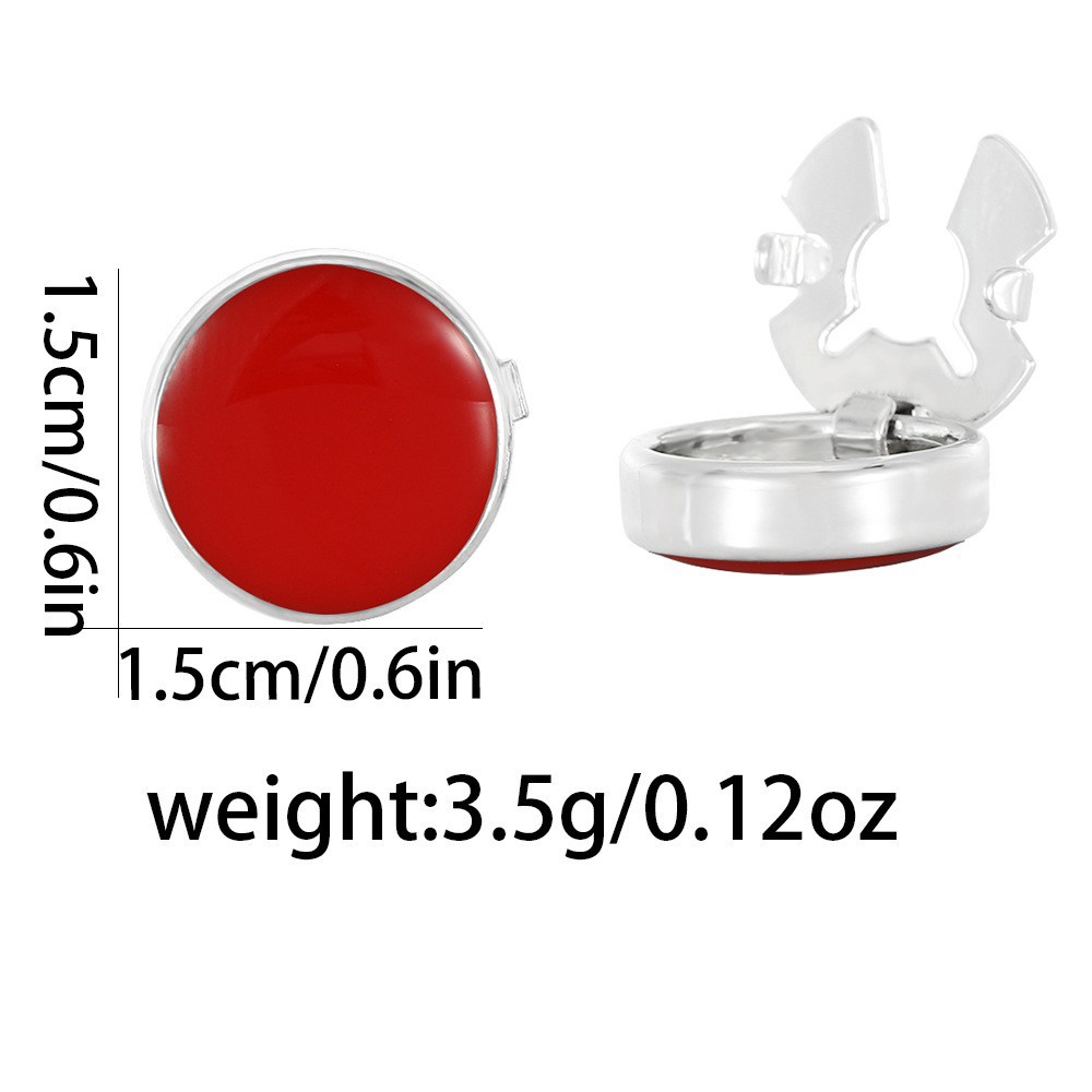 nya produkter kreativa mode platta oljedroppsmanschettknappar mångsidiga enkla metallkoppar enfärgade manschettknappar klädaccessoarer_voghion.com