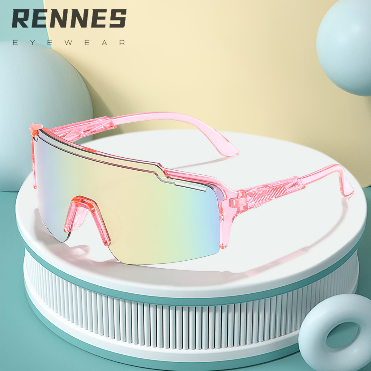 Gafas de sol deportivas para niños, protección UV y antiviento