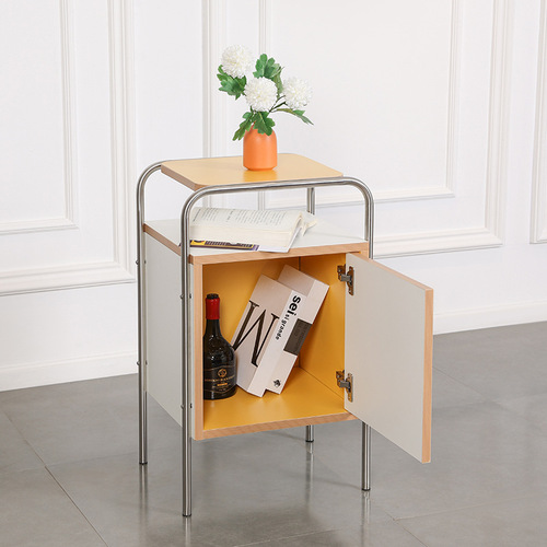 Hot-selling Internet celebrity bedside table modern simple ins style storage side cabinet bedroom furniture study home small cabinet