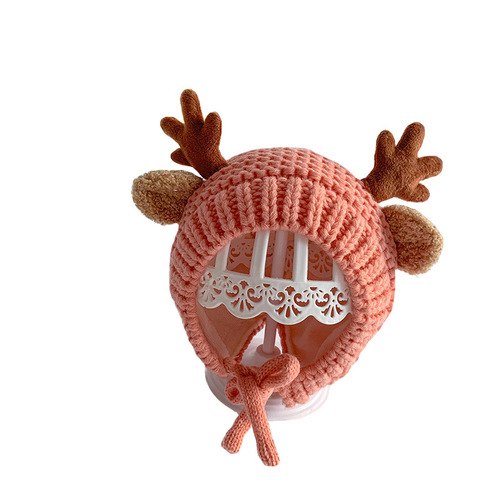 Baby Hat Autumn and Winter Infant Pure Cotton Cute Male and Female Baby Wool Hat Winter Warm and Versatile Children's Ear Protective Hat