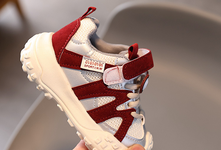 Baskets chunky pour enfant doublées polaire chaussures chaudes_voghion.com